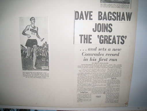 News paper article from Comrades Marathon