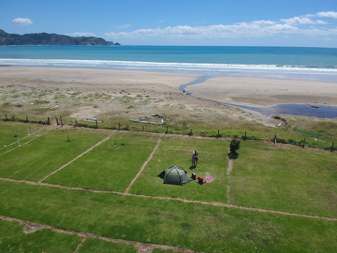 Pitch perfect at Anuara Bay Tent pitched at Anuara Bay