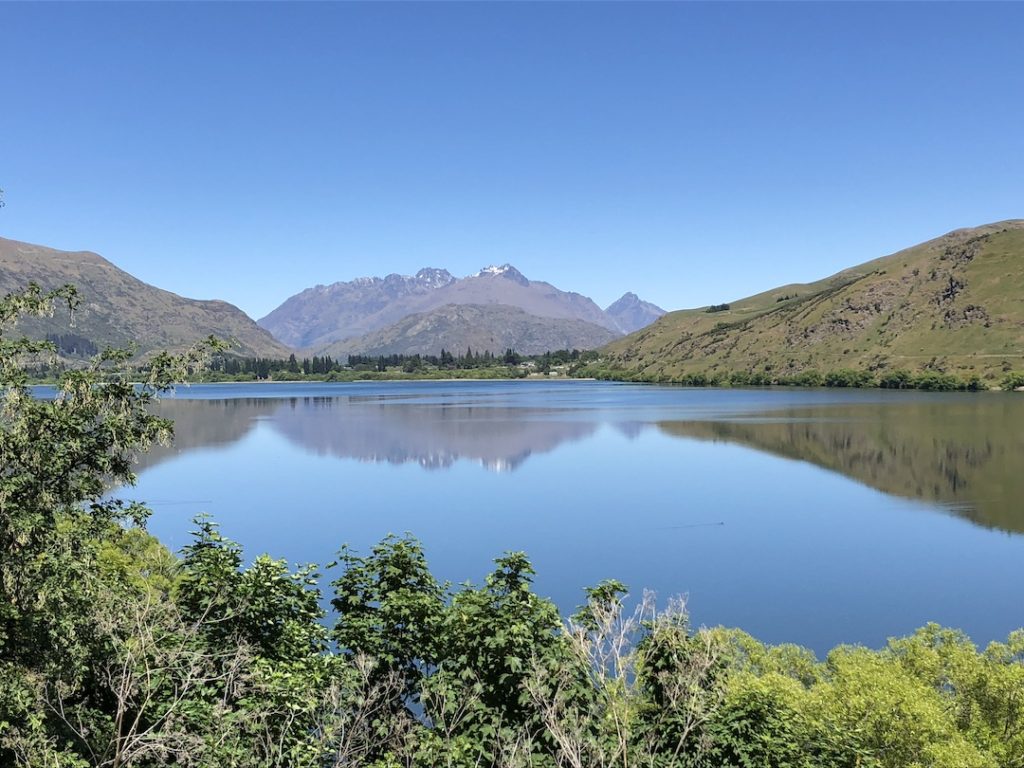 Queenstown International Marathon view of Lake Hayes